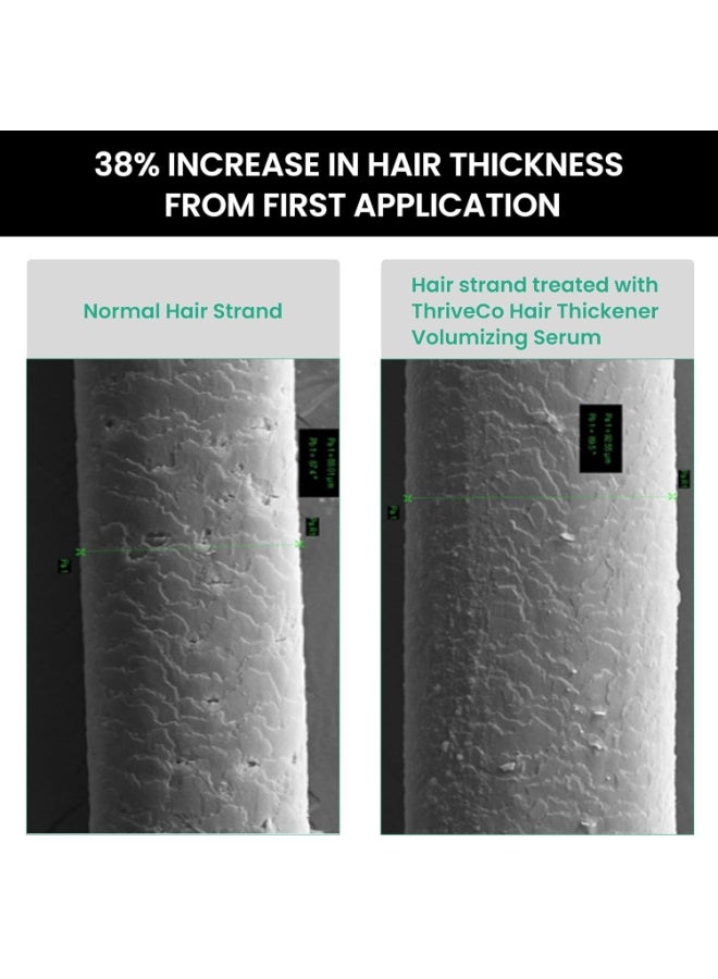 ثريفيكو سيروم ثرايف كو لتكثيف الشعر وزيادة حجمه | للشعر الخفيف والرقيق | يعزز كثافة الشعر وحجمه فورًا | يحتوي على ببتيد البازلاء وإكليل الجبل | مناسب للرجال والنساء | نباتي وخالٍ من القسوة على الحيوانات | 100 مل - Image 1